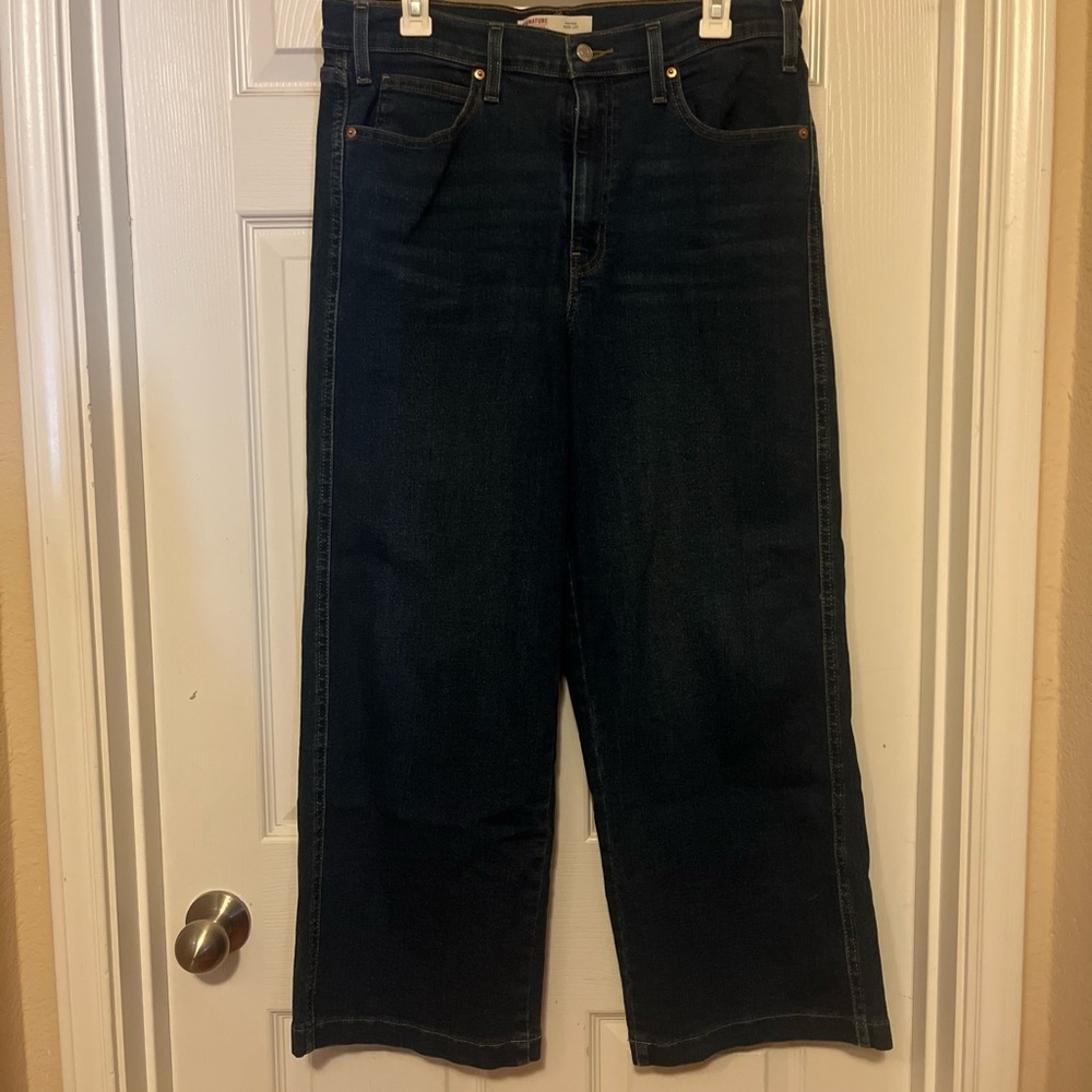 Signature by Levi Strauss Heritage Wide-Leg Jeans